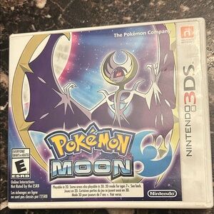 Nintendo 3DS Pokémon Moon Game - Purple and Blue